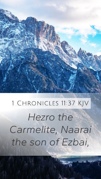 1 Chronicles 11:37 KJV Bible Verse Image