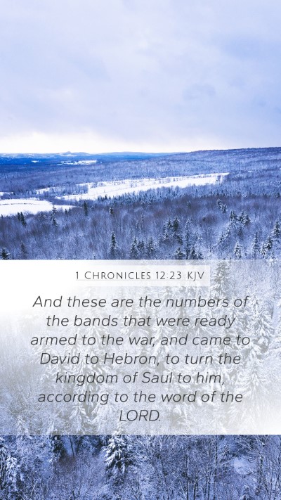 1 Chronicles 12:23 KJV Bible Verse Image