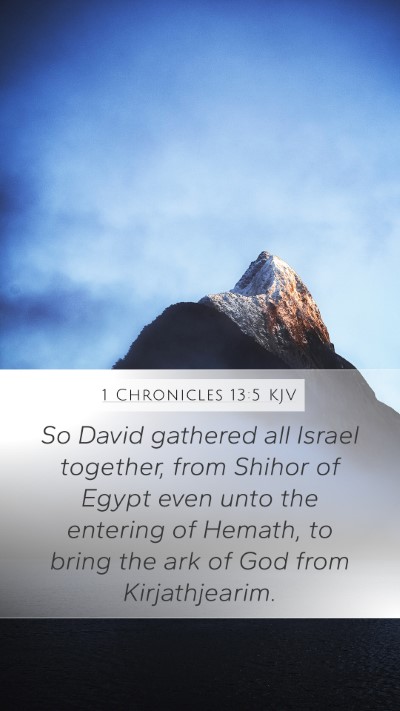 1 Chronicles 13:5 KJV Bible Verse Image