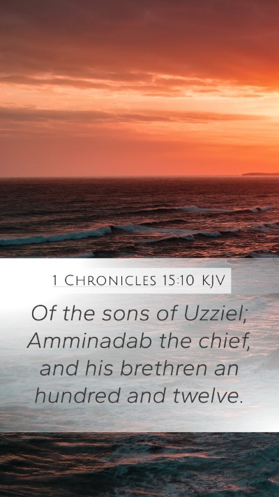 1 Chronicles 15:10 KJV Bible Verse Image