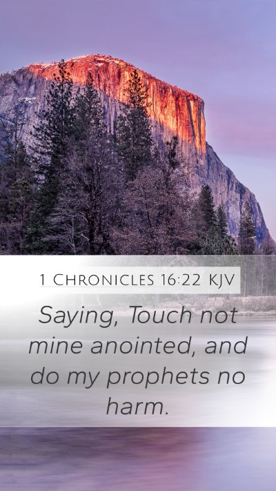 1 Chronicles 16:22 KJV Bible Verse Image