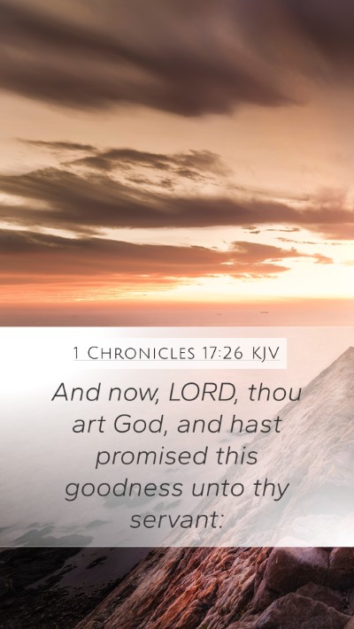 1 Chronicles 17:26 KJV Bible Verse Image