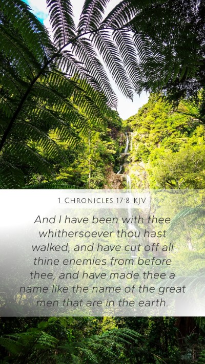 1 Chronicles 17:8 KJV Bible Verse Image