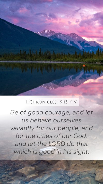 1 Chronicles 19:13 KJV Bible Verse Image