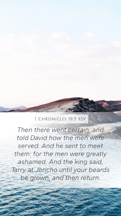 1 Chronicles 19:5 KJV Bible Verse Image
