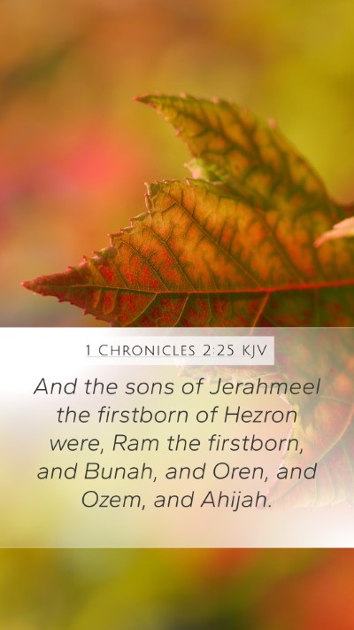 1 Chronicles 2:25 KJV Bible Verse Image