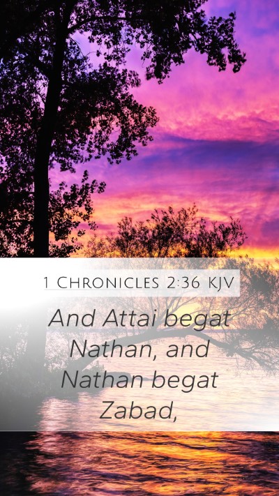 1 Chronicles 2:36 KJV Mobile Phone Wallpaper - And Attai begat Nathan, and Nathan begat - Mobile Bible Verse Wallpaper