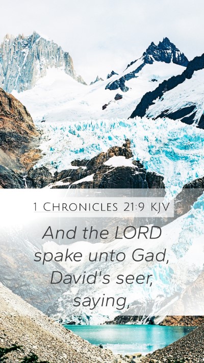 1 Chronicles 21:9 KJV Bible Verse Image