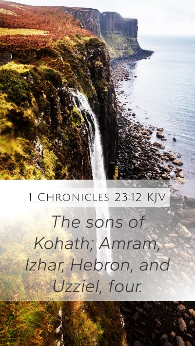 1 Chronicles 23:12 KJV Bible Verse Image