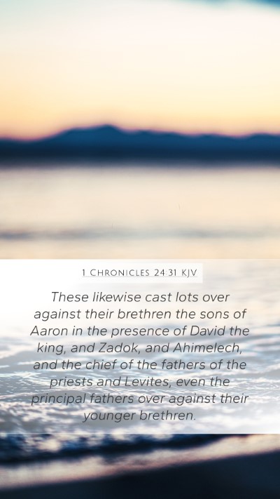 1 Chronicles 24:31 KJV Bible Verse Image