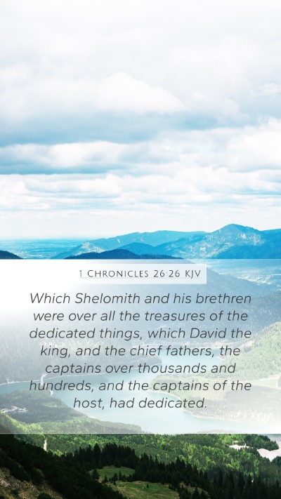 1 Chronicles 26:26 KJV Bible Verse Image