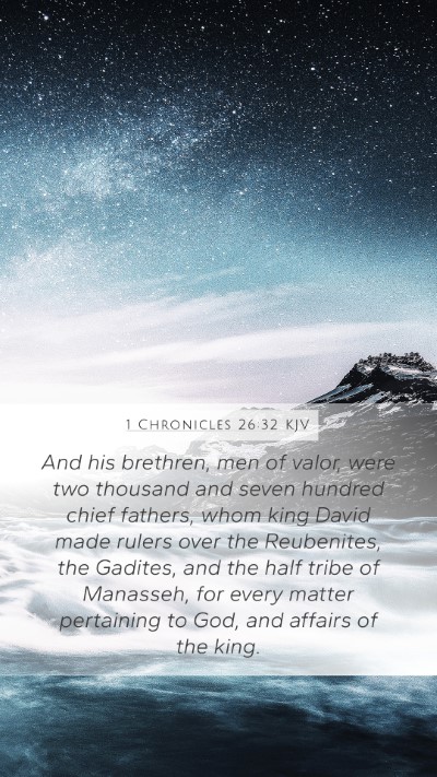 1 Chronicles 26:32 KJV Bible Verse Image