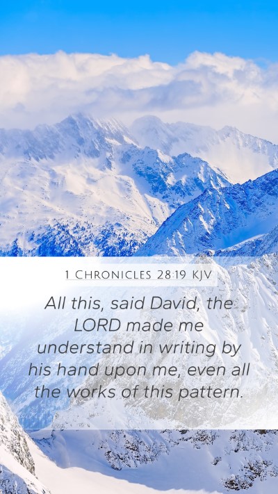 1 Chronicles 28:19 KJV Bible Verse Image