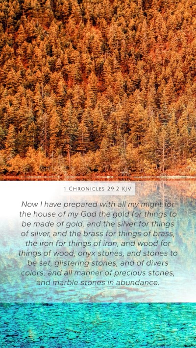 1 Chronicles 29:2 KJV Bible Verse Image