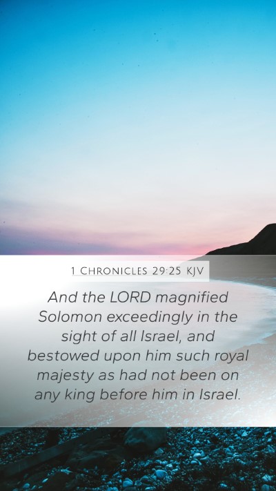 1 Chronicles 29:25 KJV Bible Verse Image