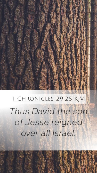 1 Chronicles 29:26 KJV Bible Verse Image