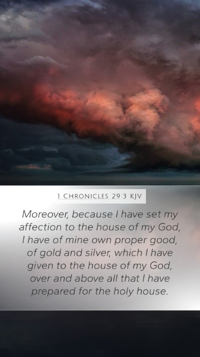 1 Chronicles 29:3 KJV Bible Verse Image