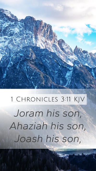 1 Chronicles 3:11 KJV Bible Verse Image