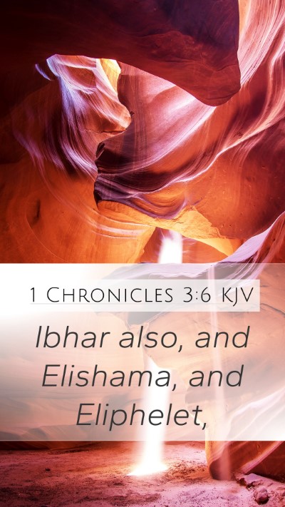 1 Chronicles 3:6 KJV Bible Verse Image