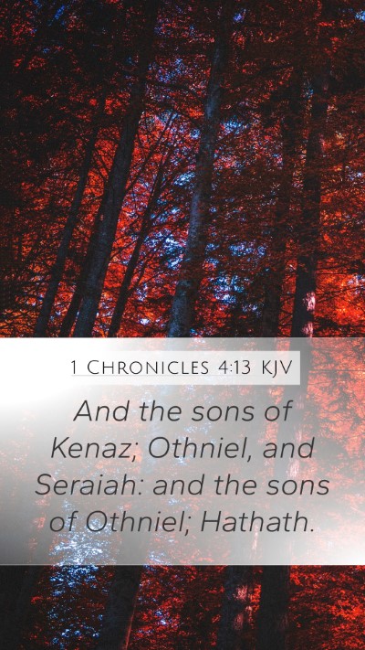 1 Chronicles 4:13 KJV Bible Verse Image