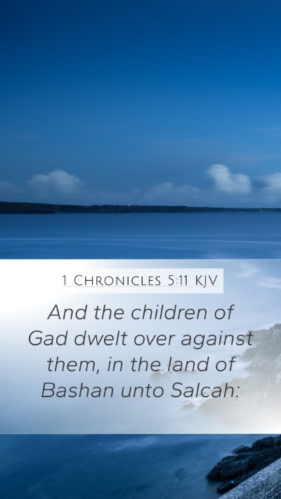 1 Chronicles 5:11 KJV Bible Verse Image