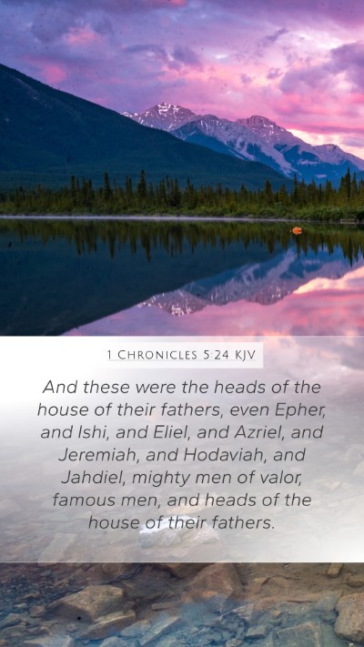 1 Chronicles 5:24 KJV Bible Verse Image