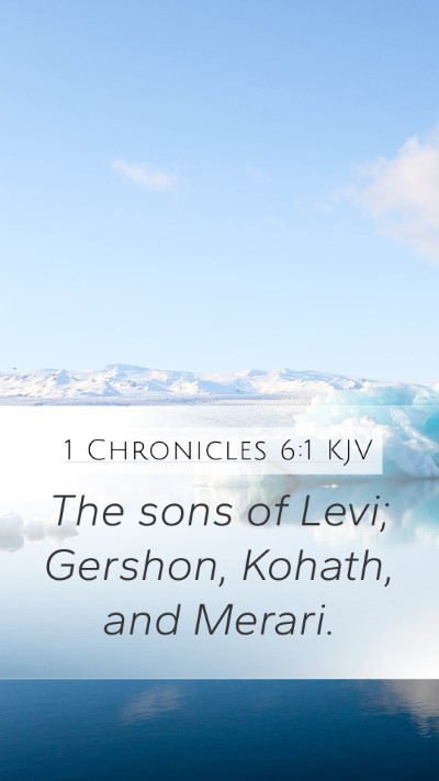1 Chronicles 6:1 KJV Bible Verse Image