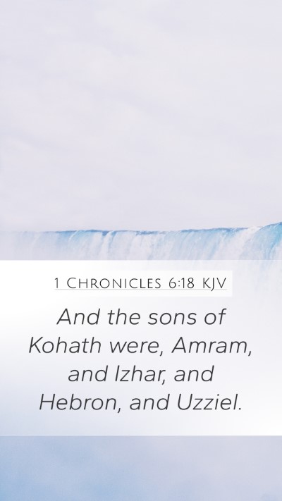 1 Chronicles 6:18 KJV Bible Verse Image
