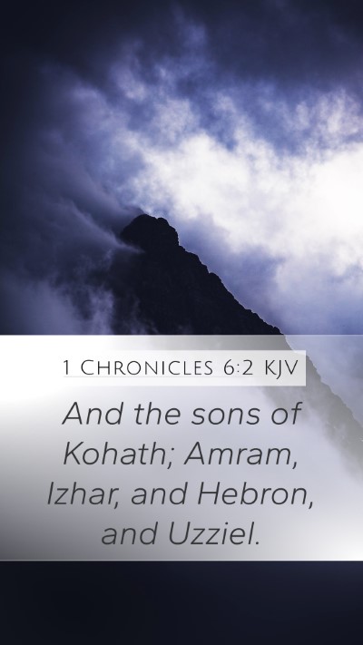 1 Chronicles 6:2 KJV Bible Verse Image