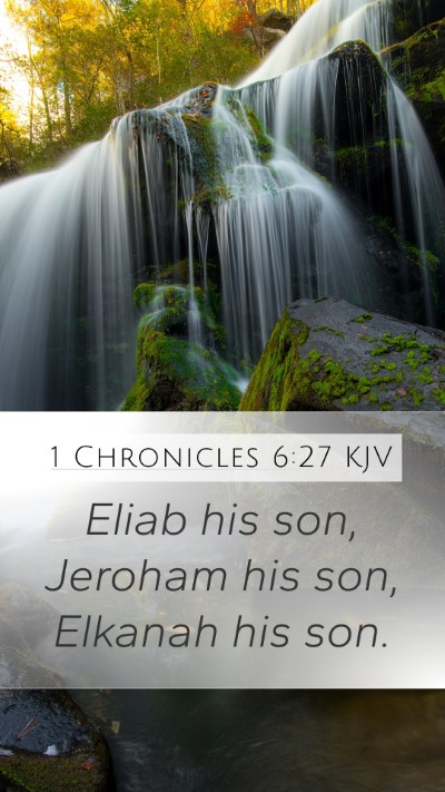 1 Chronicles 6:27 KJV Bible Verse Image