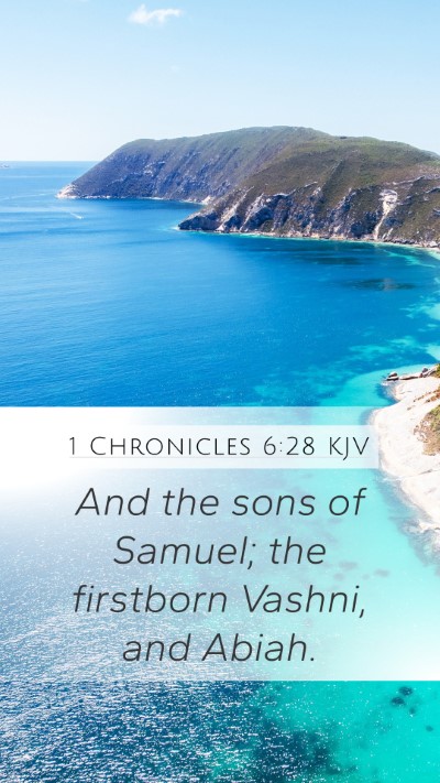 1 Chronicles 6:28 KJV Bible Verse Image