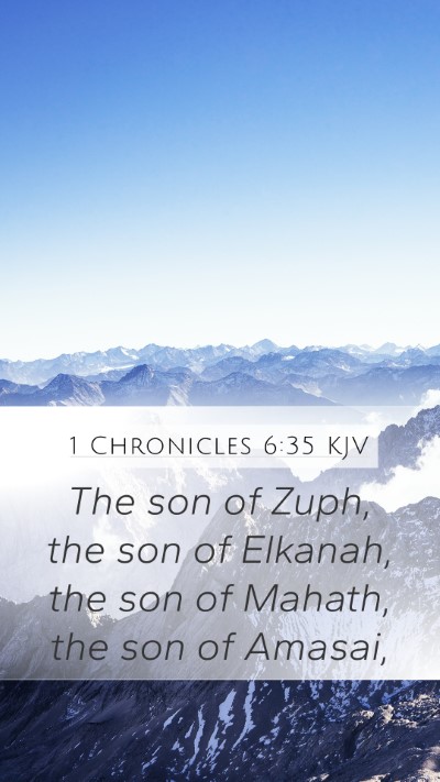 1 Chronicles 6:35 KJV Bible Verse Image