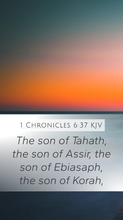 1 Chronicles 6:37 KJV Bible Verse Image