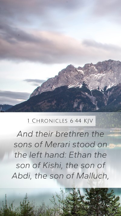 1 Chronicles 6:44 KJV Bible Verse Image