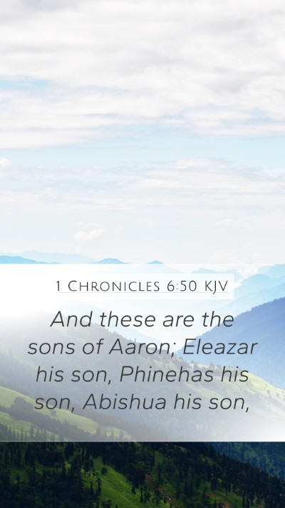 1 Chronicles 6:50 KJV Bible Verse Image