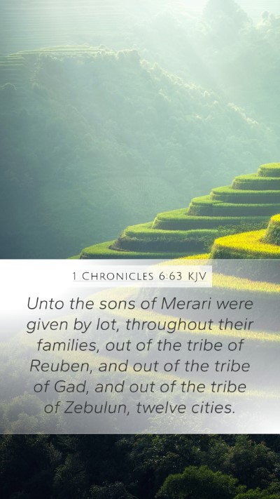 1 Chronicles 6:63 KJV Bible Verse Image