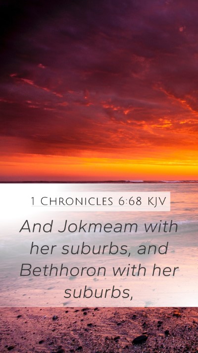 1 Chronicles 6:68 KJV Bible Verse Image