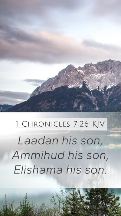 1 Chronicles 7:26 KJV Bible Verse Image