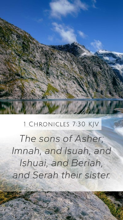 1 Chronicles 7:30 KJV Bible Verse Image