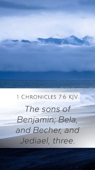 1 Chronicles 7:6 KJV Bible Verse Image