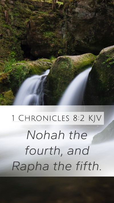1 Chronicles 8:2 KJV Mobile Phone Wallpaper - Nohah the fourth, and Rapha the - Mobile Bible Verse Wallpaper