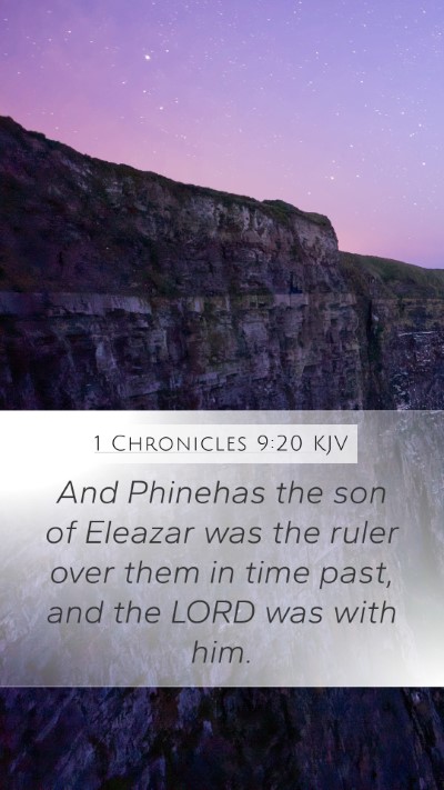 1 Chronicles 9:20 KJV Bible Verse Image