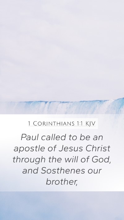1 Corinthians 1:1 KJV Bible Verse Image