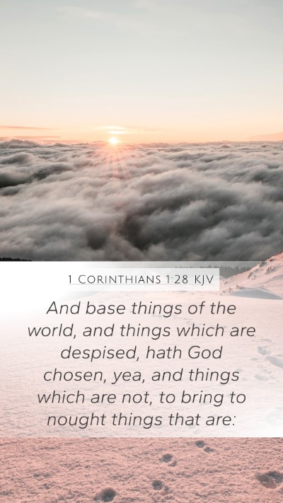 1 Corinthians 1:28 KJV Bible Verse Image