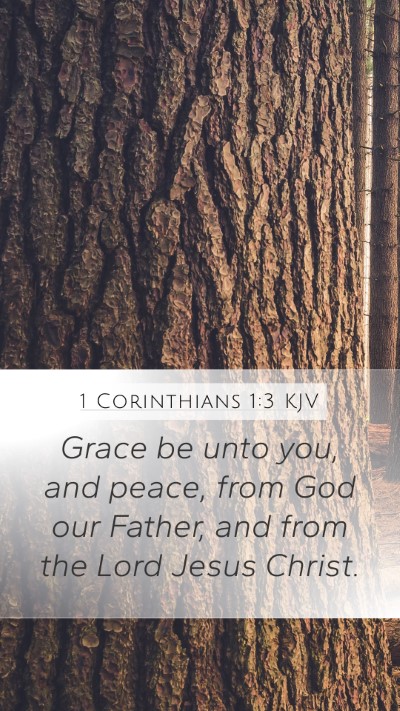 1 Corinthians 1:3 KJV Bible Verse Image