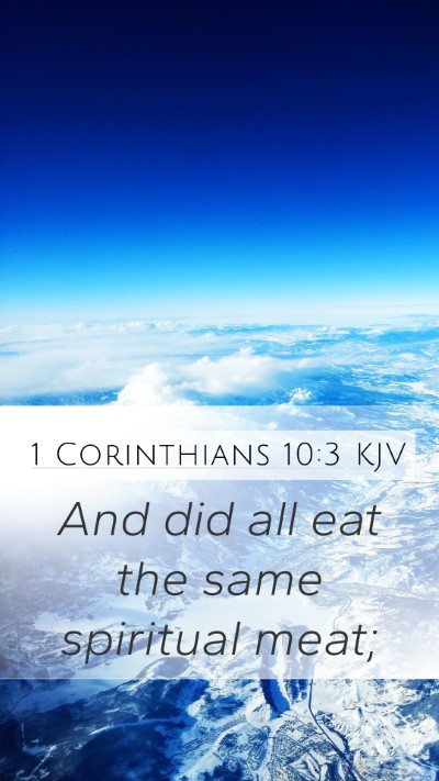 1 Corinthians 10:3 KJV Bible Verse Image