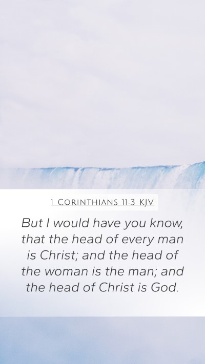 1 Corinthians 11:3 KJV Bible Verse Image