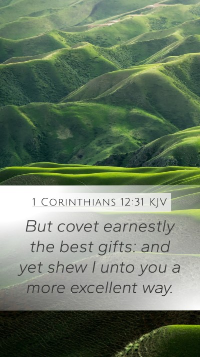1 Corinthians 12:31 KJV Bible Verse Image