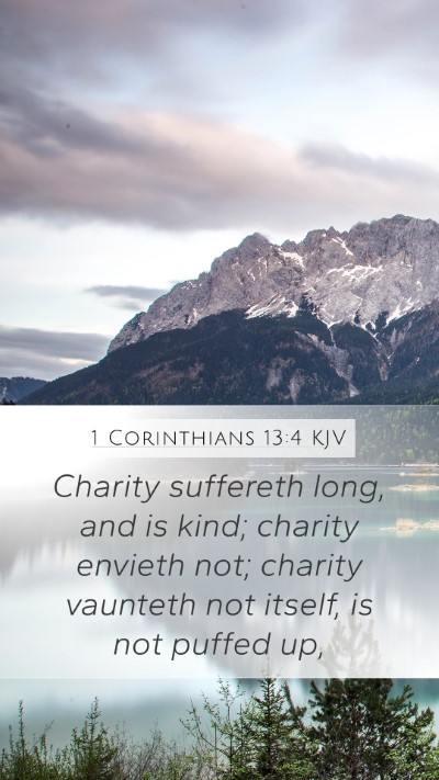 1 Corinthians 13:4 KJV Bible Verse Image