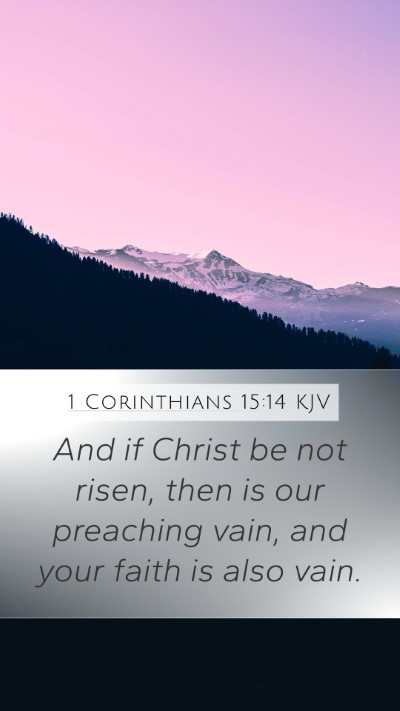 1 Corinthians 15:14 KJV Bible Verse Image
